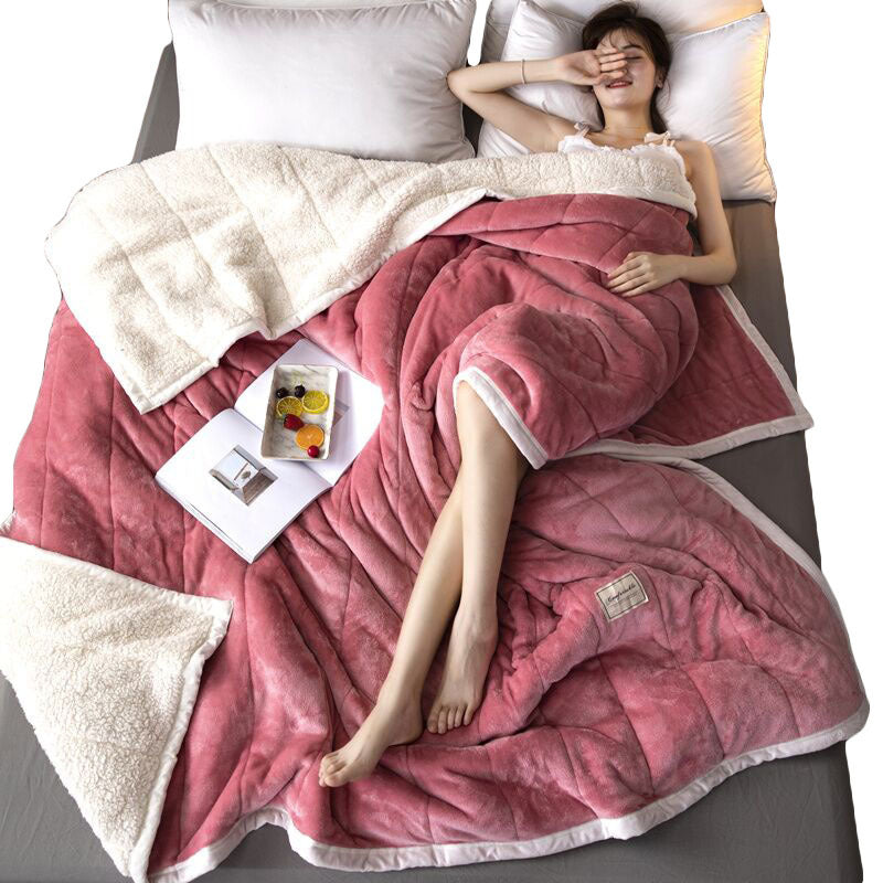 Cozy Thick Fleece Throw Blanket