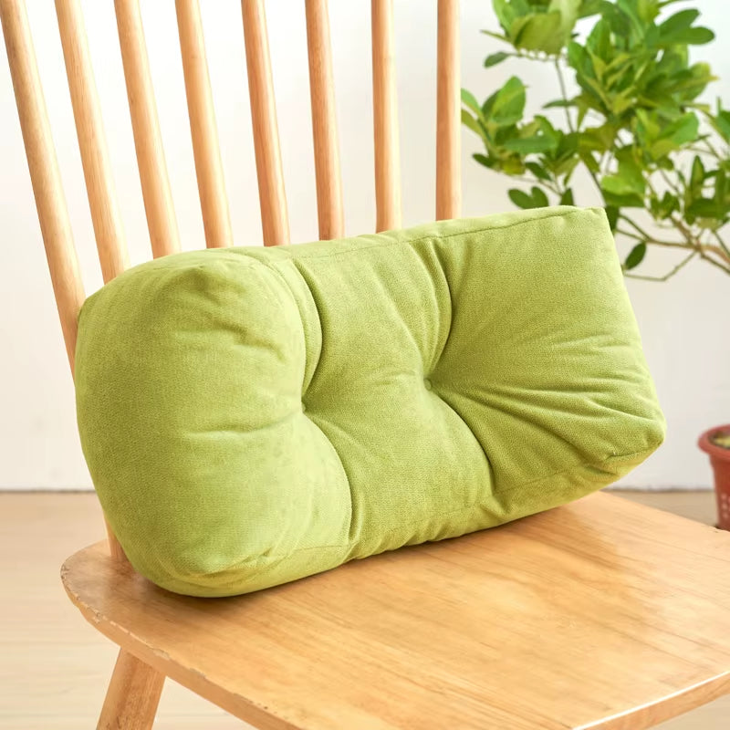 Plush Knit Lumbar Support Seat Pillow