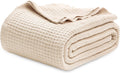 Cotton Waffle Weave Couch Throw Blanket