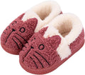 Children's Plush Cartoon Cat House Slippers