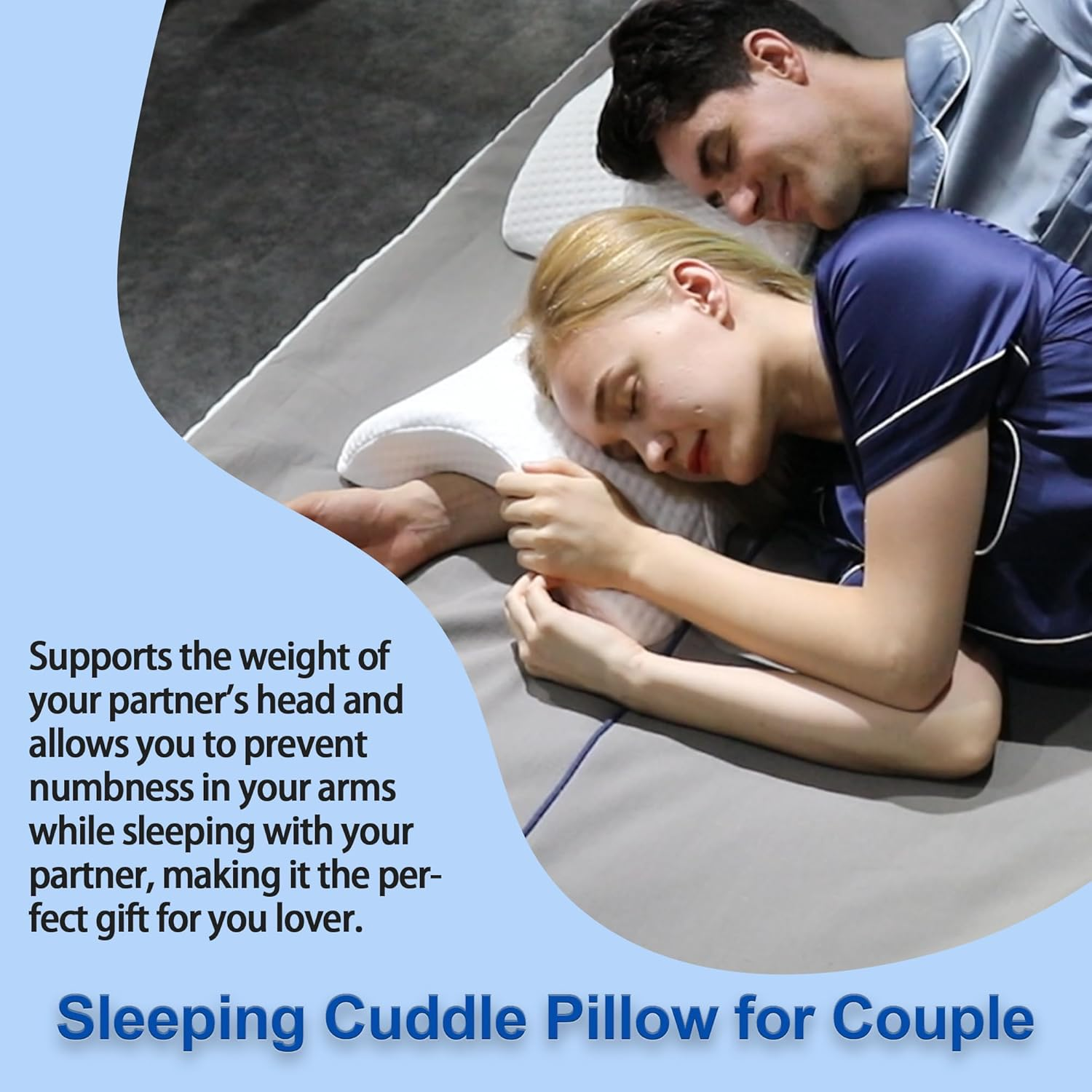 Arched Memory Foam Arm-Rest Cuddle Pillow