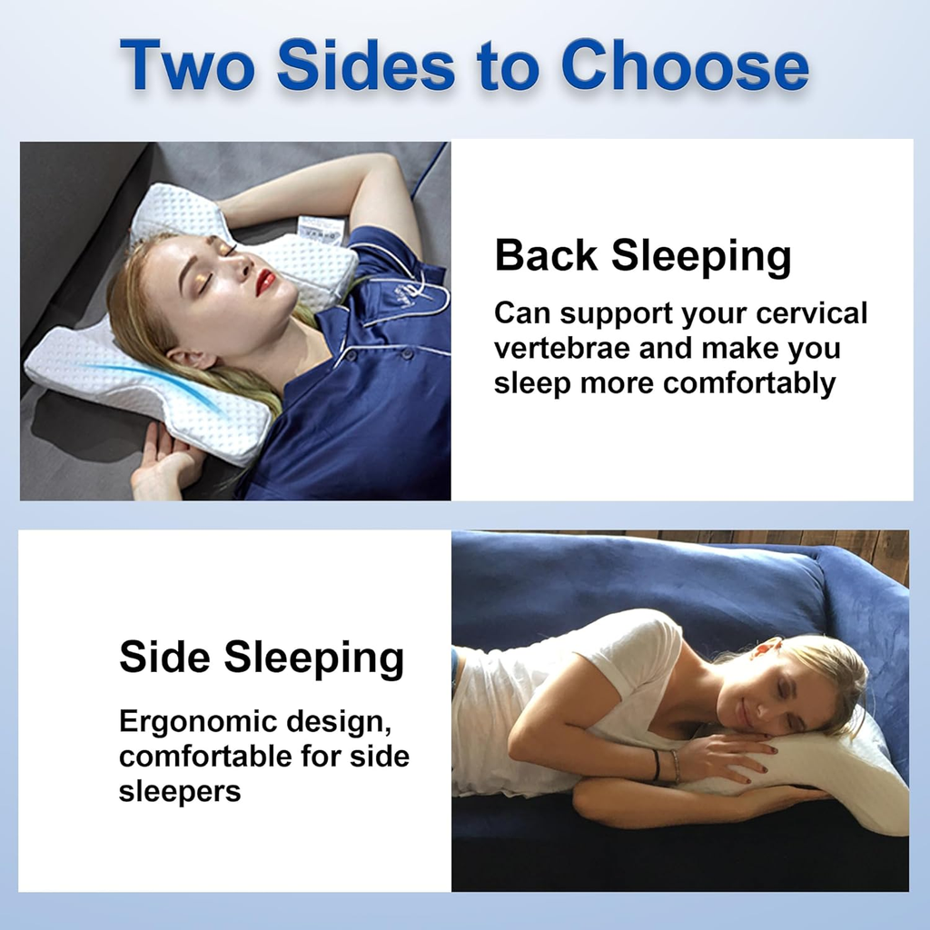 Arched Memory Foam Arm-Rest Cuddle Pillow