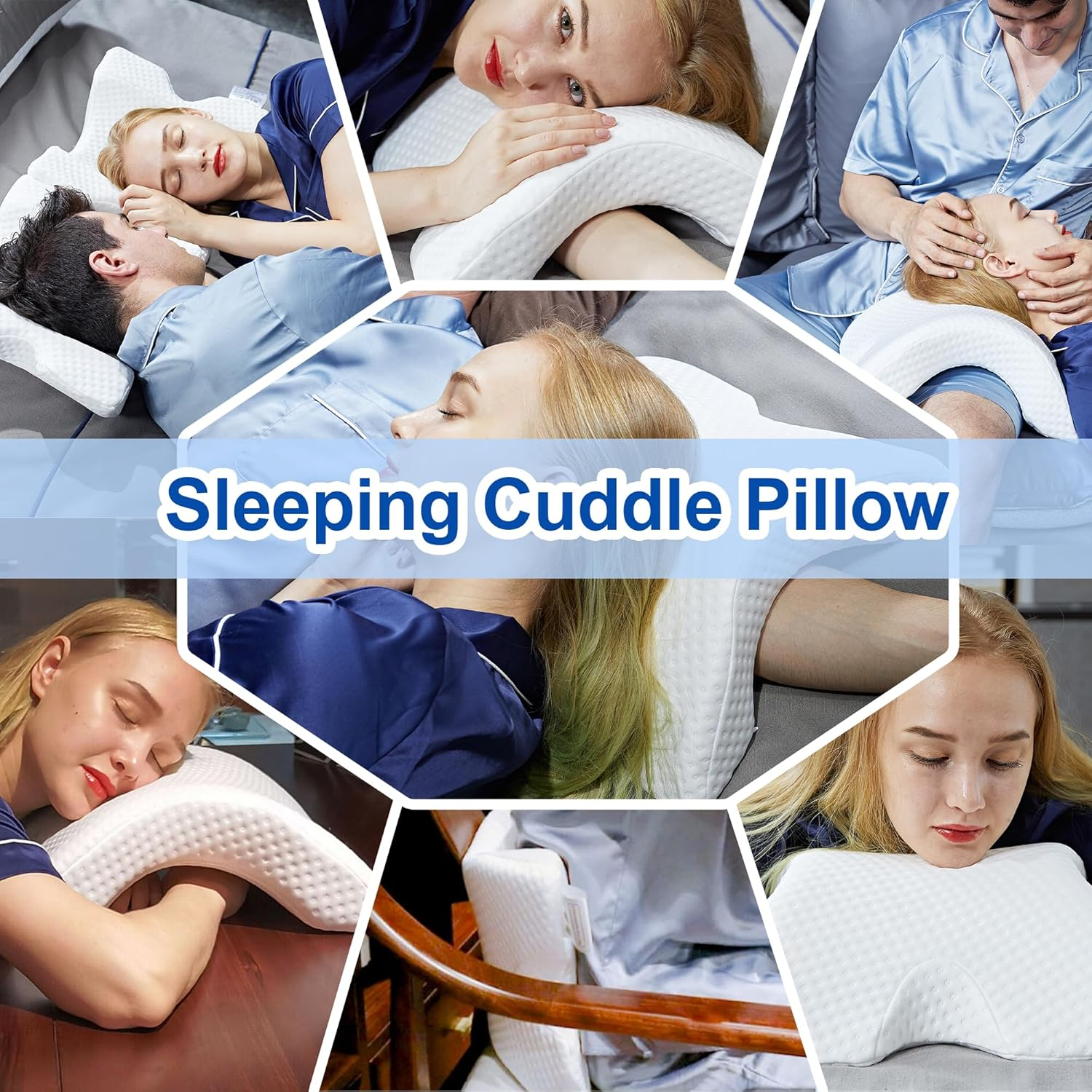 Arched Memory Foam Arm-Rest Cuddle Pillow