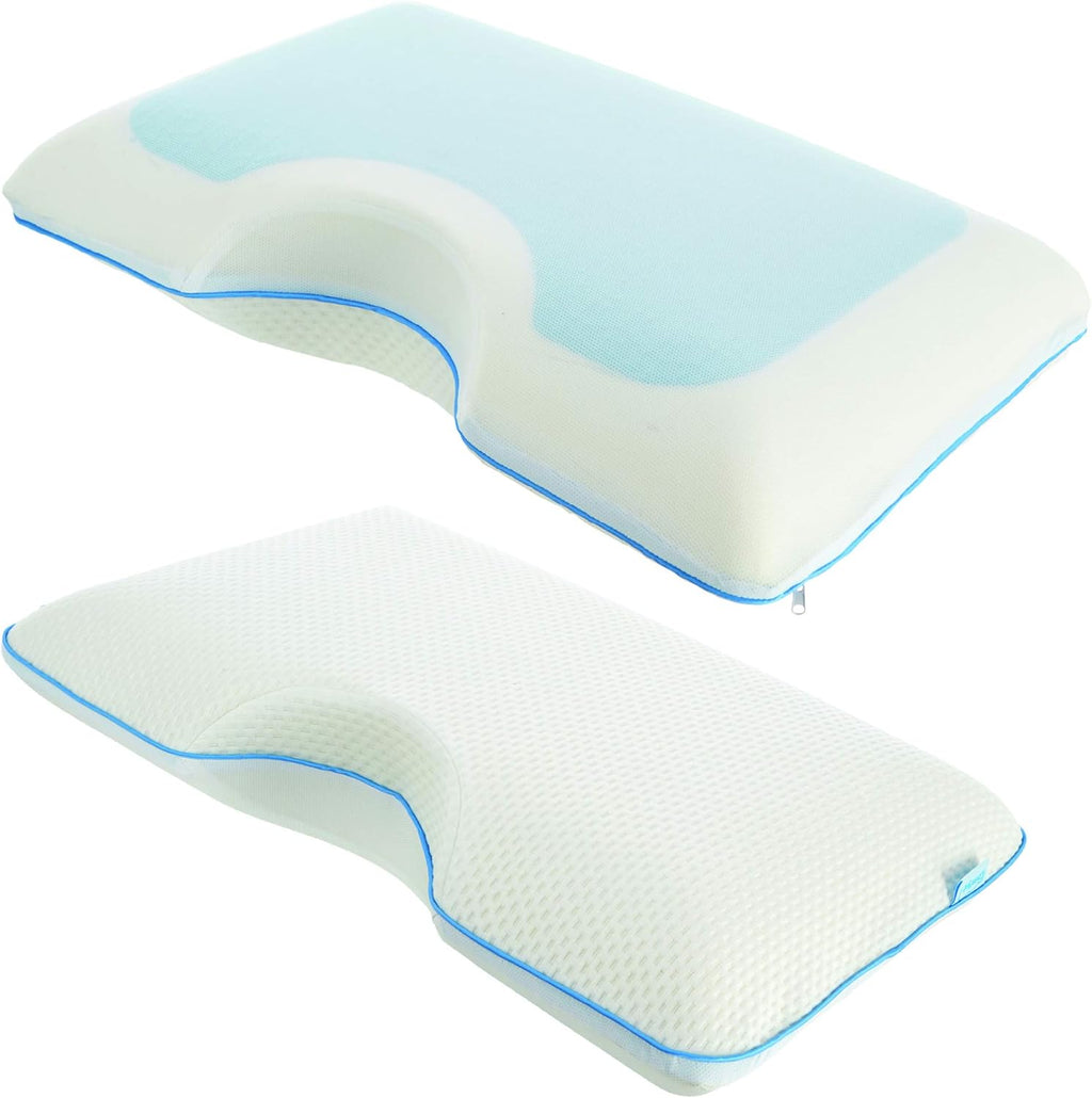 Cooling Gel Contoured Memory Foam Side Sleeper Pillow