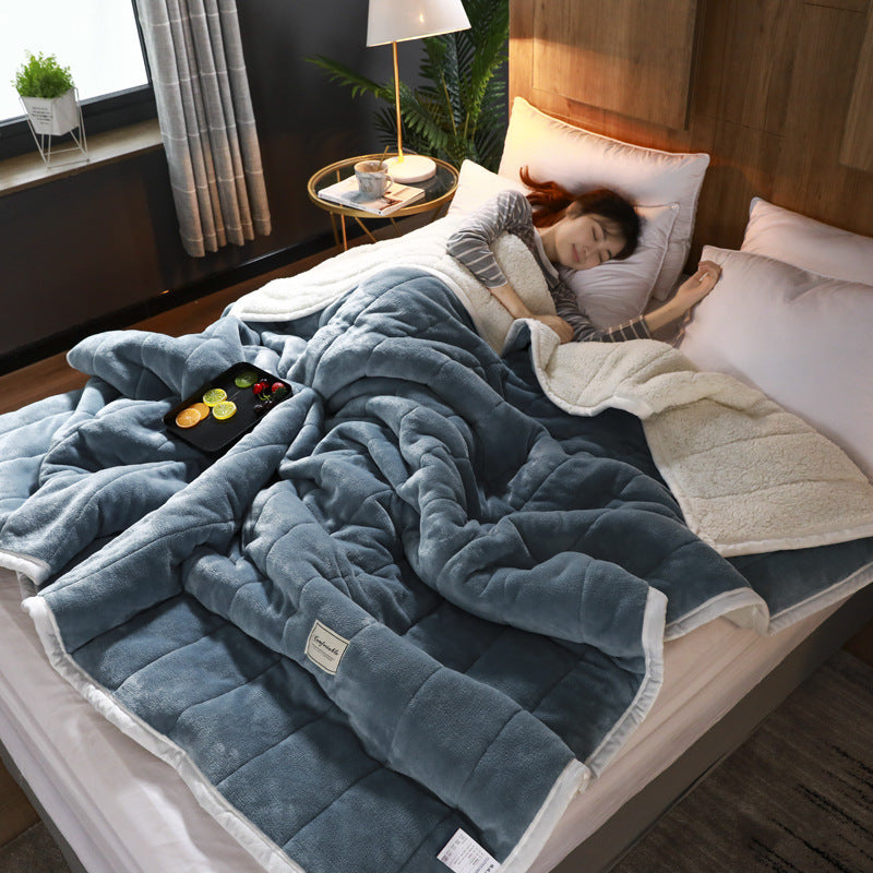 Cozy Thick Fleece Throw Blanket