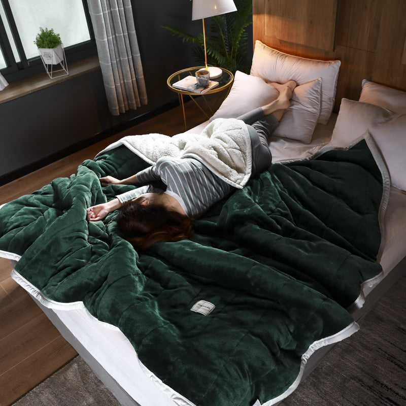Cozy Thick Fleece Throw Blanket